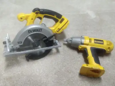 Dewalt DW059 Half Inch Impact Gun and Circular Saw, View more