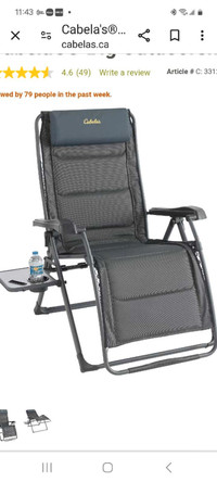 Zero gravity chair's (2)