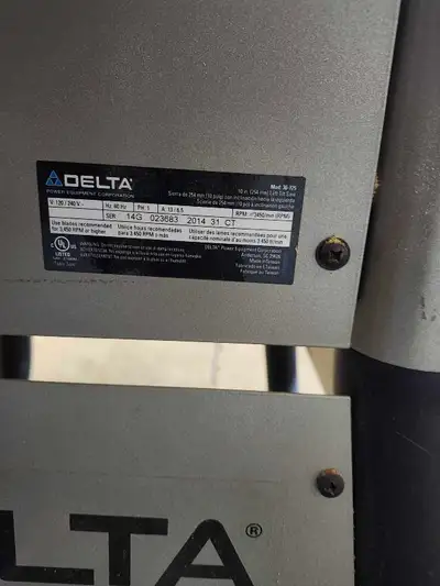 Delta Table saw, View more