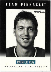 CARTE DE HOCKEY  1991-92 Pinnacle B #B1 Patrick Roy