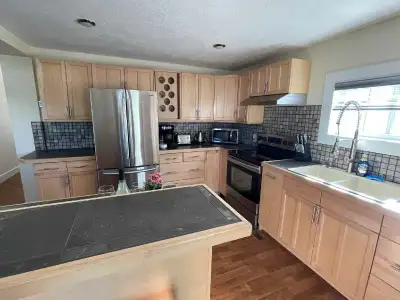 Main level of the house, 3 bedroom, 1 bathroom , fully furnished for rent preferably for longterm te...