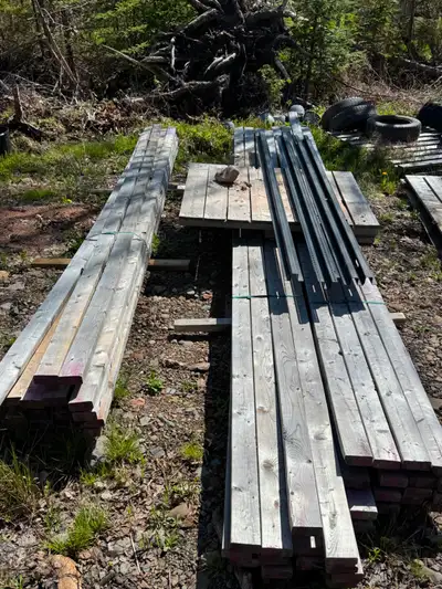 45 pieces of spf 2x4x16 dont think its pressure treated around 11.00 a piece at the store. Selling t...