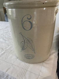 Vintage 6 Gallon Crock - Union Stoneware Company