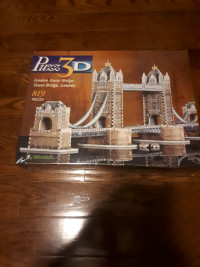 Puzz 3D Wrebbit London Tower Bridge 819 Pieces New Sealed