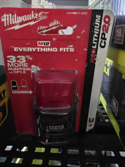 Milwaukee 12 v batteries cp20 bnib, View more