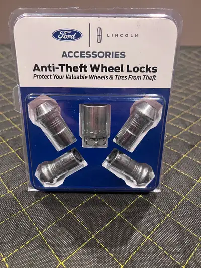 OEM Ford wheel locks Kit includes 4 locks and a key Ford Expedition 2015-2026 Ford F-150 2015-2026 F...