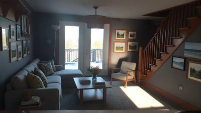 Year-round lease 3 bedrooms, 2 bathrooms, kitchen, large living room, around 1400sf. Garage and base...