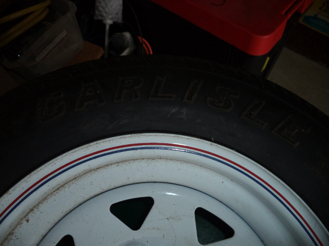 NEW TRAILER TIRE AND RIM 5.30 X 12 in Cargo & Utility Trailers in Stratford - Image 4