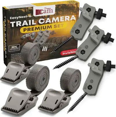 Cam EasyNest-6 Trail Camera Mount Kit, 3 Adjustable Holders + 3, View more