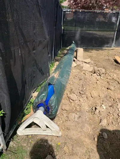 18x36 solar pool blanket with reel, Voir plus