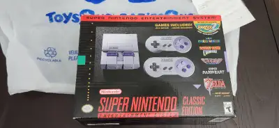keyWords- NEW sealed Super Nintendo entertainment System S NES Classic Edition mini Game Console Unu...