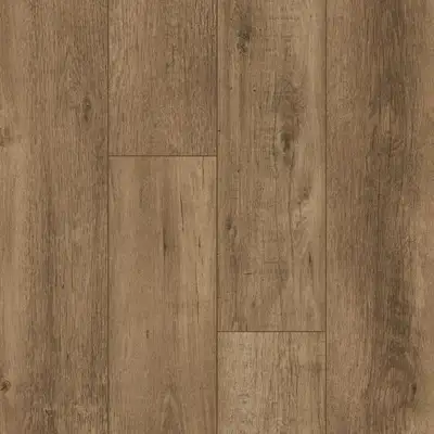 $2.58per sq.ft. Waterproof 12 mm total thickness including 2 mm attached backer Plank size: 47.60 in...