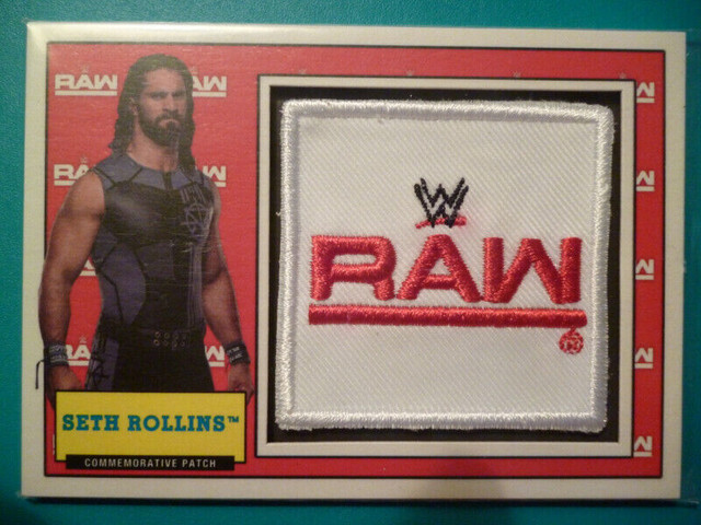 WWE Raw Patch Topps Relic Cards 2018 - Seth Rollins Dean Ambrose in Arts & Collectibles in Peterborough