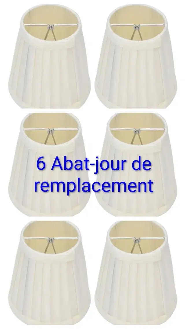 6 Abat-jour de remplacement neuf in Indoor Lighting & Fans in City of Montréal - Image 3