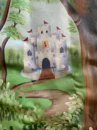 ‘Forest path to castle’ canvas mural