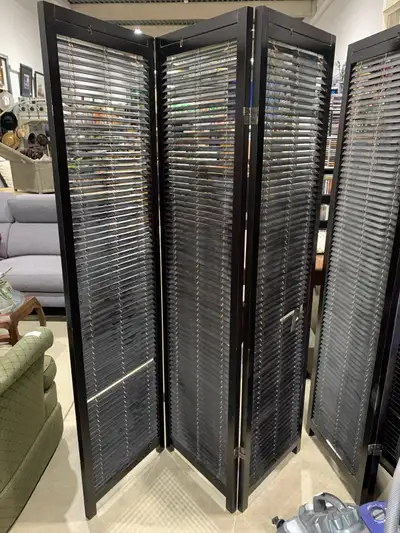 3-Panel Folding Privacy Screen - Fair Condition, View more