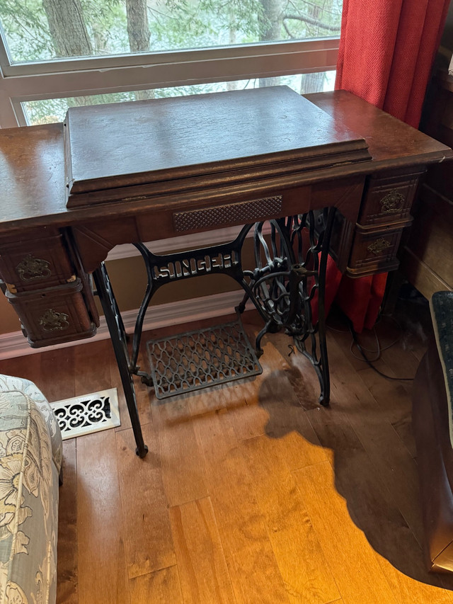 Antique Singer Sewing Cabinet in Other Tables in Kingston - Image 2