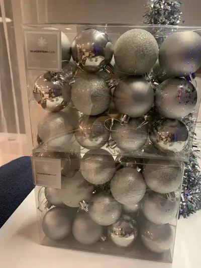 Décos de Noël argent, View more