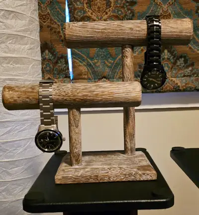 2 Tier stand in excellent condition ideal for watch or jewelry. Pick up in NW 2-tier stand, watch st...