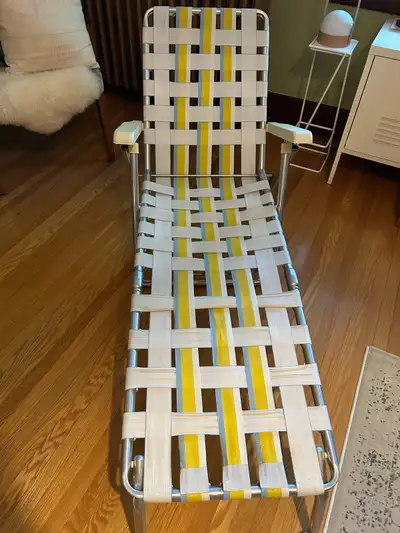 Vintage patio lounge chair, View more