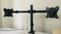 Dual monitor arm