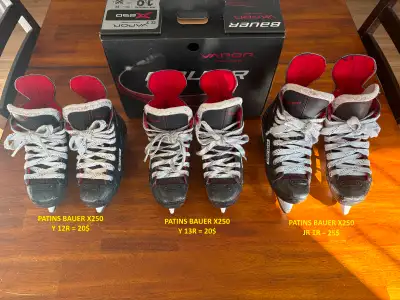 Patins d’enfant HOCKEY BAUER VAPOR X250 Youth Skates 12R 13R 1R, View more