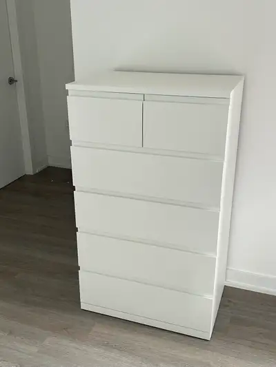 6 Drawer Dresser White , View more