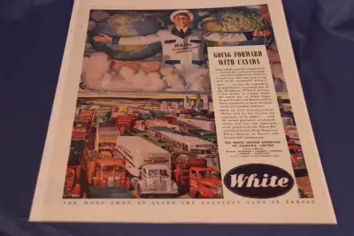 1946 White Trucks Personalized Service Original Ad