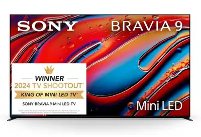 Experience breathtaking visuals with the new Sony 85 Inch Mini LED QLED 4K Ultra HD TV BRAVIA 9, fea...