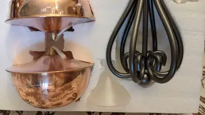Copper and Iron Umbrella Oil Lamp for Patio-take $5 off, View more