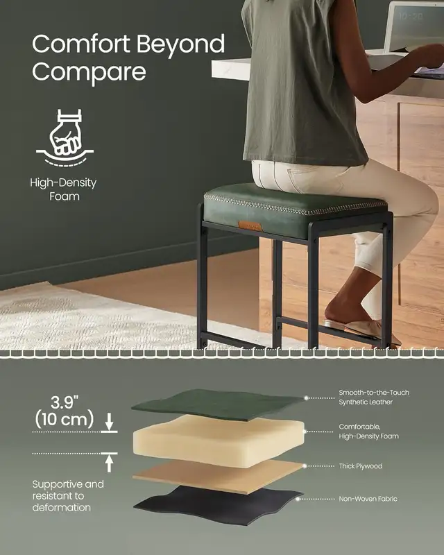 Modern counter Height Bar Stool, Synthetic Leather Stitching in Chairs & Recliners in Markham / York Region - Image 9