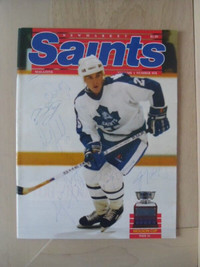 1988-89-NEWMARKET SAINTS-Autographed Official Magazine.