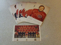 LOT DE 10 PHOTOS CANADIENS DE MONTRÉAL 1981-82