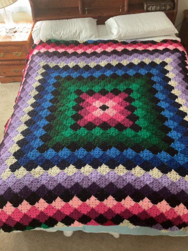 Hand made crocheted throw in Bedding in Winnipeg