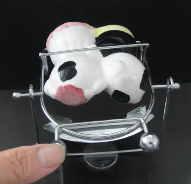 Pair of handmade Ceramic Hugging Cows lover sitting in the swing in Arts & Collectibles in Markham / York Region - Image 6