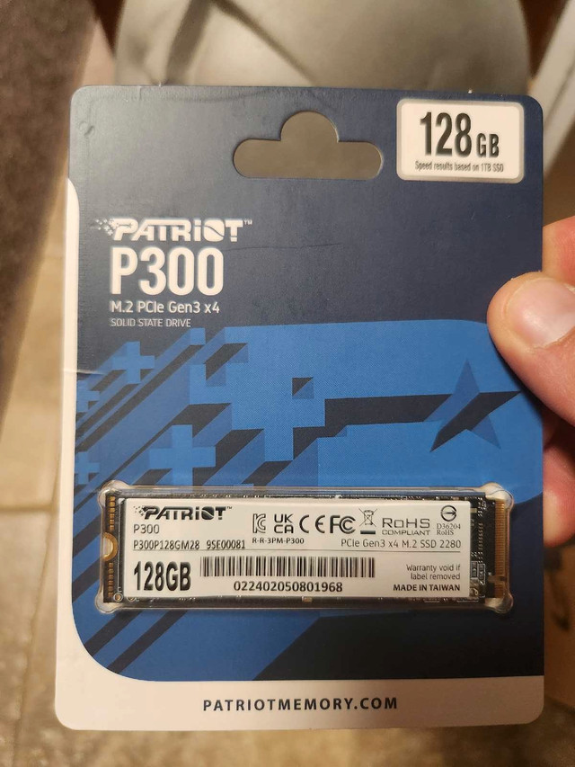 Patriot 128GB solid state drive in Desktop Computers in Hamilton