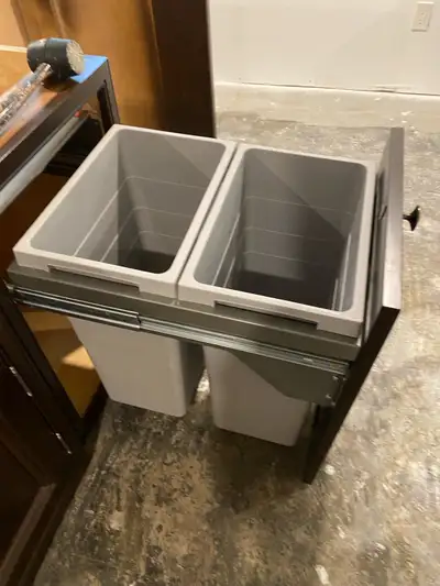 High end kitchen island for sale. Side cabinets are soft close. The island dimensions are 74”L x 38”...