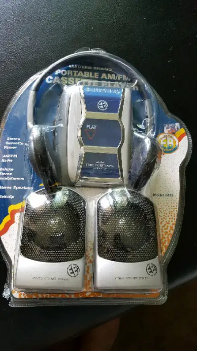  Electro Brand AM/FM cassette player +   h.phone + 2 speakers , View more