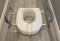 Premium Plastic Raised & Elongated Toilet Seat with Lock