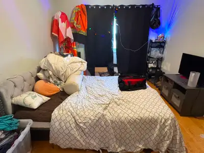1 room available in home shared with 3 others. 1 1/2 bathroom shared with 2 others. Parking included...