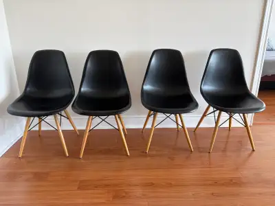 Eames Molded Plastic Chairs Eiffel - 60$ for all 4, View more