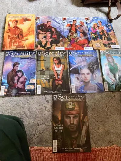 Collection of 8 serenity / firefly comics and 1 graphic novel, View more