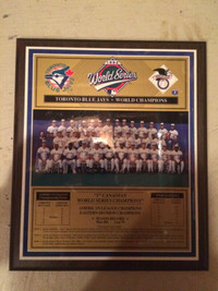 1992 Toronto Blue Jays World Series Plaque