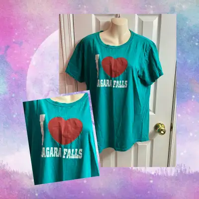 I Love Niagara Falls Deep Green Large T-Shirt, View more