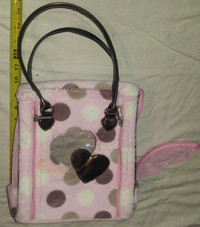 2 Pink Fur Pucci Pups Stuffy TOY Dog or Cat Pet Carrier Purses