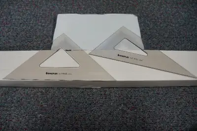 Staedtler Set Square Clear Acrylic Triangle 45, 60 and 30 Degree, View more