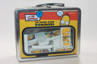 The Simpsons 28 Super-Sized Dominos Game Lunch Box Holder 2002