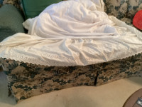 Queen Size Box Spring Cover and Skirt