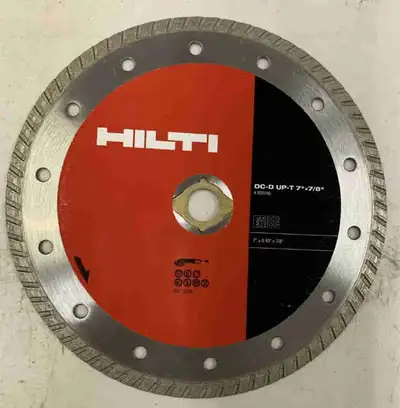 New Hilti Diamond Blade. Good for masonry and block. Asking $35 each (2 available) Reply to this ad...