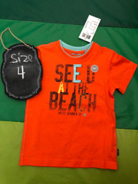 Brand new Boys MEXX orange t-shirt - NWT - 3/4T